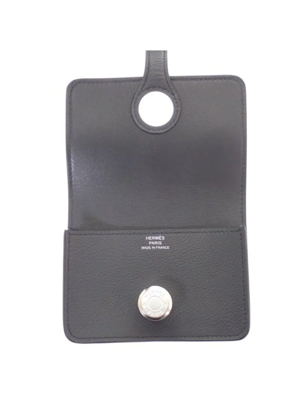 Hermes Dogon Compact Card Case Sellier Ever Color Gray Grimeyer